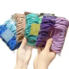 Резинка для волос нейлоновая женская, цветная эластичная заколка для хвоста, аксессуар на голову, 4 см, 50 шт.набор