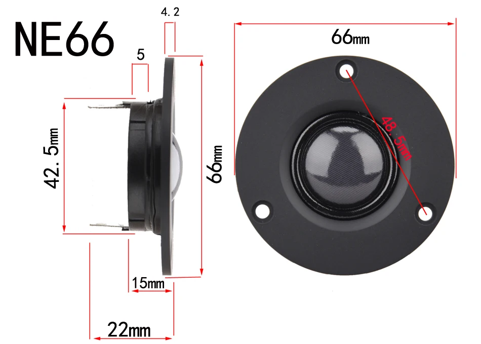 HIFIDIY LIVE 2,5~ 3 дюйма твитер Динамик блок сильный неодимовый магнит Шелковый мембрана 6 Ом 30 Вт ATreble громкий Динамик NE66/70/74/80 мм