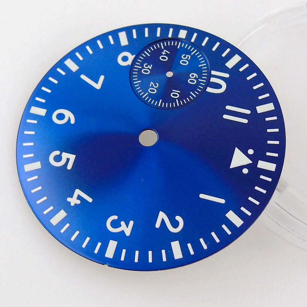 

Механический Циферблат 37 мм, подходит для ETA 6497 ST 3600, Sub-циферблат для секундной стрелки, с индексом свечения зеленого/синего/черного/белого ц...