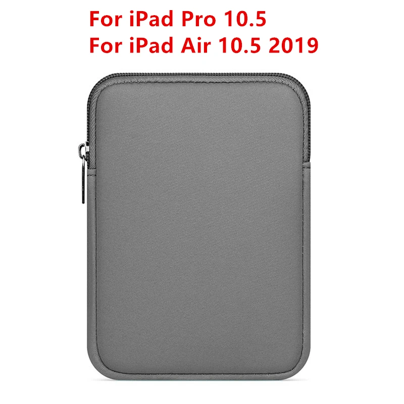 Grey 10.5 Чехол-вкладыш для планшета, сумка для нового iPad 9,7 дюймов, мягкий чехол для планшета, чехол для iPad Air 2/1 Pro 9,7, сумка Funda для iPad Mini - Цвет: Grey 10.5
