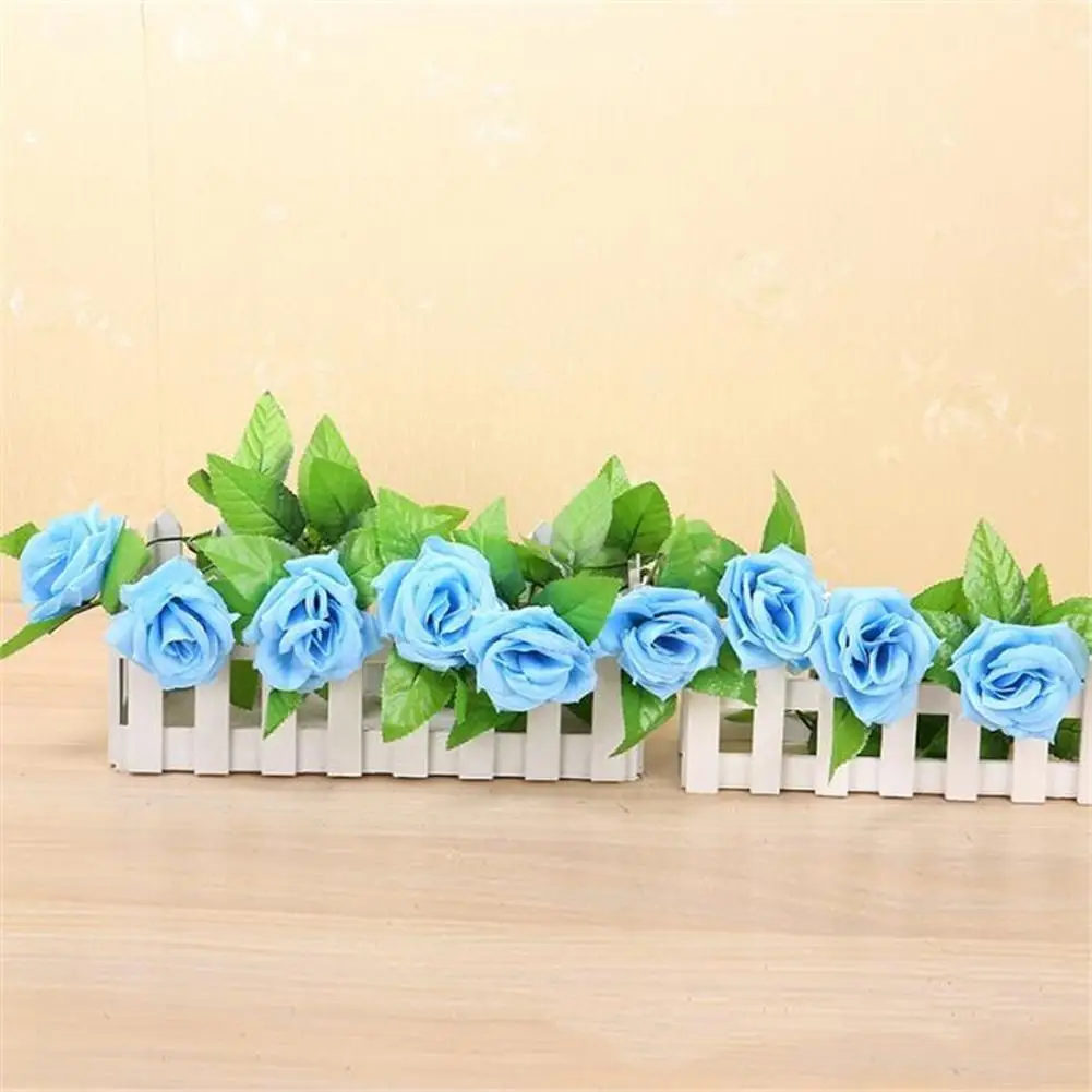 1 шт. новые искусственные 2 4 М длинные шелковые розы венок гирлянда Свадебная