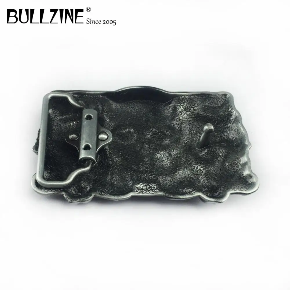 Пряжка Bullzine из цинкового сплава в стиле ретро ремень с черепом Оловянная отделка