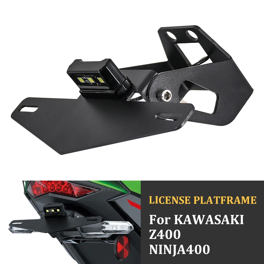 

Motorcycle License Plate Holder Bracket Frame Tail Tidy Fender Eliminator For Kawasaki Ninja 400 Ninja400 Z400 2017 2018 2019 20