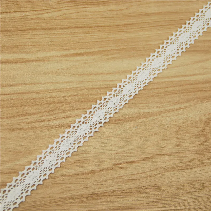 Оптовая продажа хлопковая кружевная отделка FASMILEY диаметром 17 мм цвета слоновой