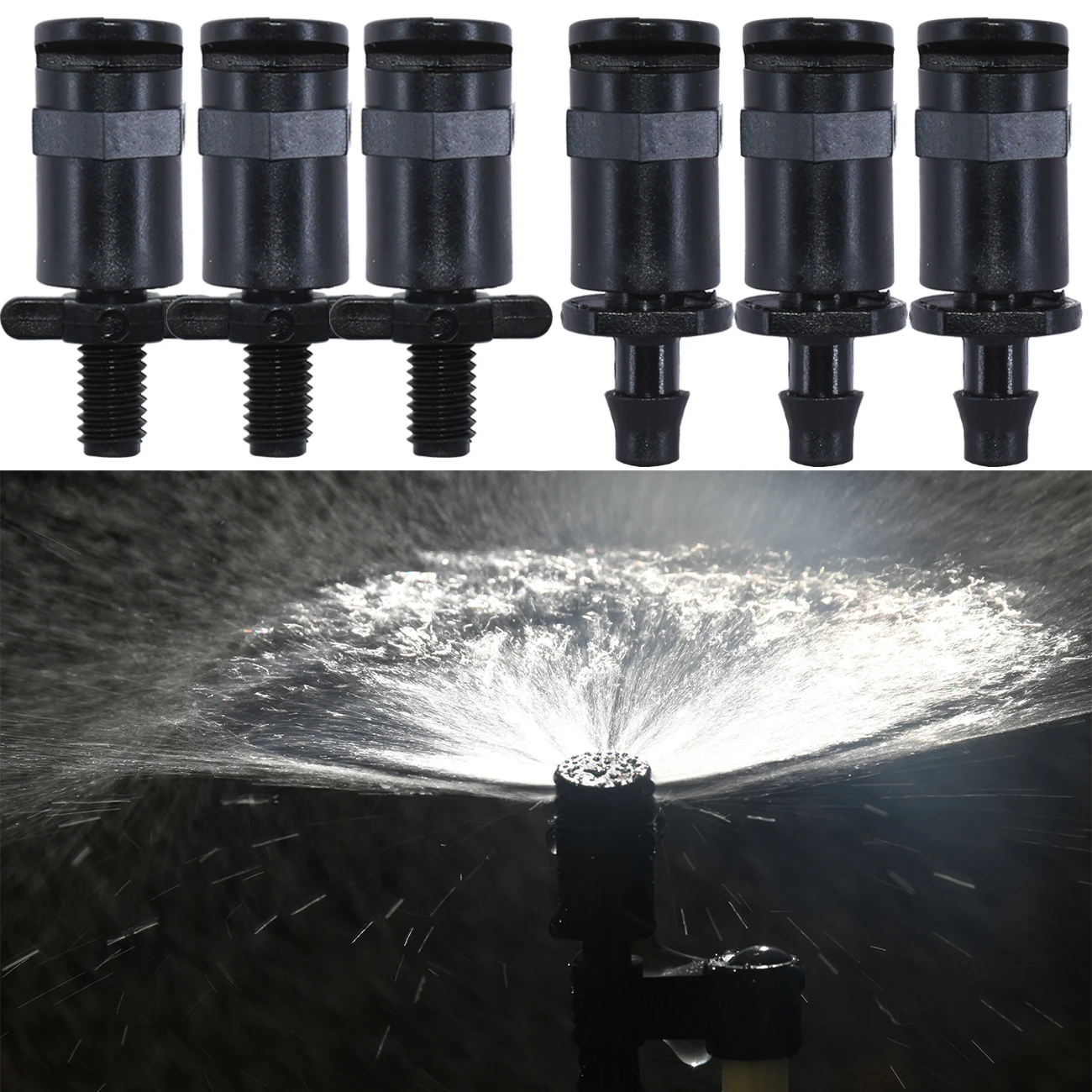 Распылительная насадка для полива сада, 20 шт., 180 градусов, для шлангов из ПЭ, ПВХ, газонов, теплиц Распылительная насадка для полива сада, 20 шт., 180 градусов, для шлангов из ПЭ, ПВХ, газонов, теплиц