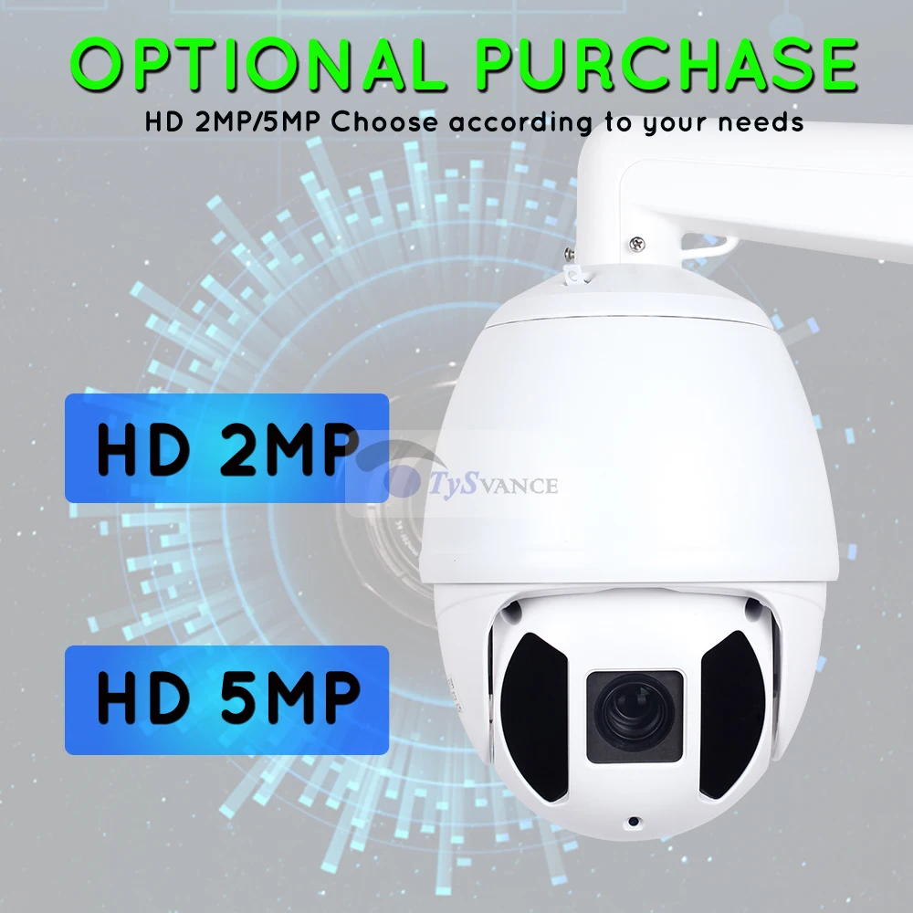 HD 1080P 5MP PTZ IP камера Открытый Onvif 40X зум Водонепроницаемая средняя скорость купольная камера 2MP H.265 IR 150m P2P CCTV камера безопасности