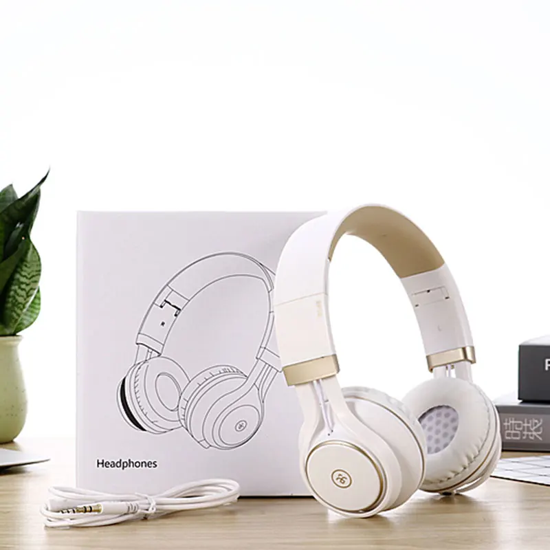 New White with box Красочные игровая гарнитура EP16S 3,5 мм проводной повязка fone de ouvido складной стерео бас гарнитуры геймера для офиса музыкальные наушники - Цвет: New White with box