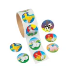 100 шт., Мультяшные наклейки для животных, 38 мм