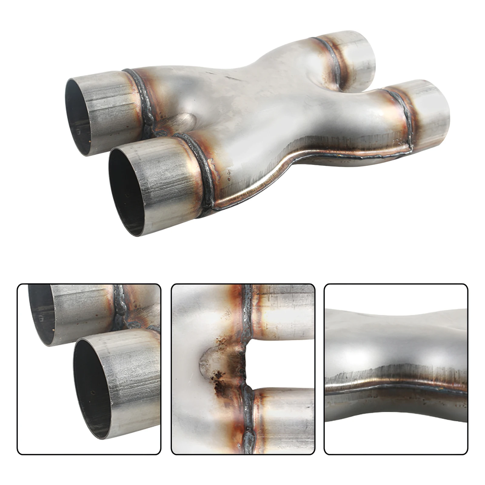 

X Exhaust Pipe Universal Dual In/Out Crossover Stainless Steel Gas Emission Pipe for Car Engine Fast Emission Speed Exhaust Pipe