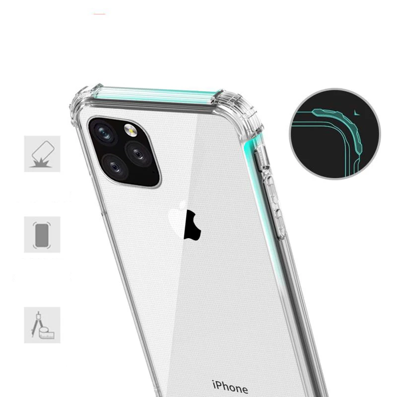 Модный сверхпрочный защитный чехол для iPhone 11 12 Pro X XS Max SE 2 2020 четыре угла