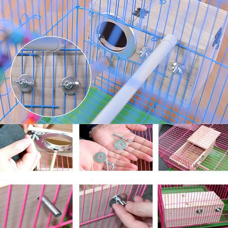 Solid Wooden Bird Feeder Budgerigar Parrot Breeding Box Nest Cage Incubator for Parakeet Love Birds | Дом и сад