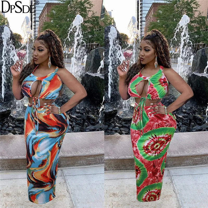 Женский пляжный комплект из двух предметов привлекательный короткий топ без