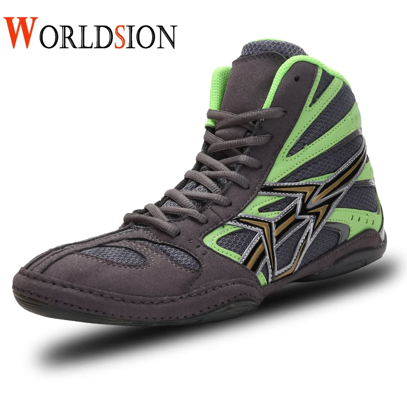 

Профессиональная Обувь для борьбы, Мужская Высококачественная боксерская обувь, мужские легкие бойцовские кроссовки для борьбы, Мужские б...