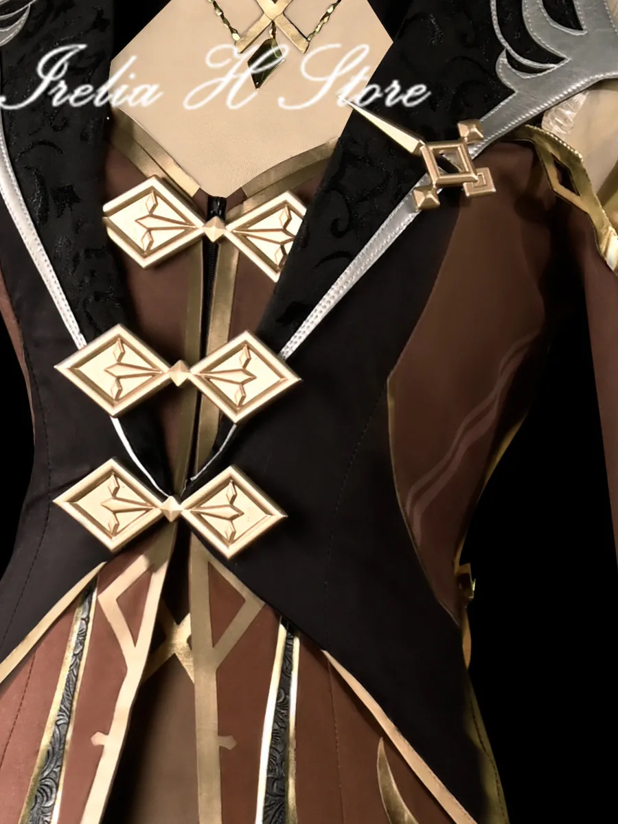 Irelia H Store Morax Genshin Impact Косплей Zhongli Костюм Хэллоуин женские костюмы | Тематическая