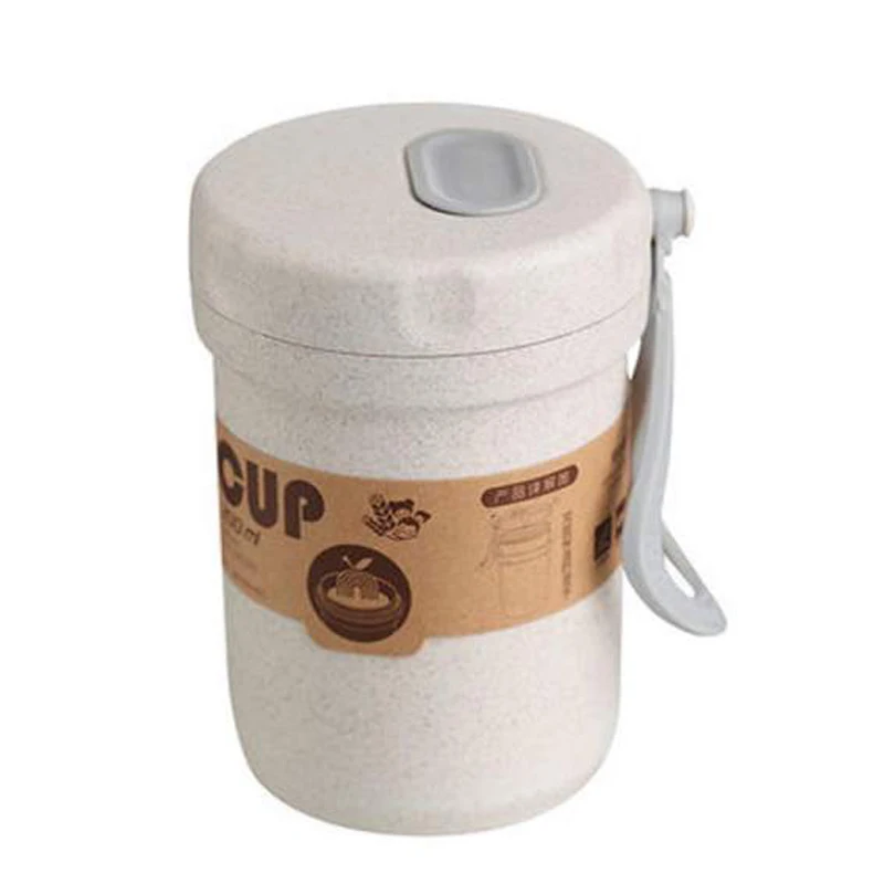 

Travel Mug Portable Reusable Leakproof Soup Cup with Screw Tight Lid Ultra Lightweight For Outdoor GHS99