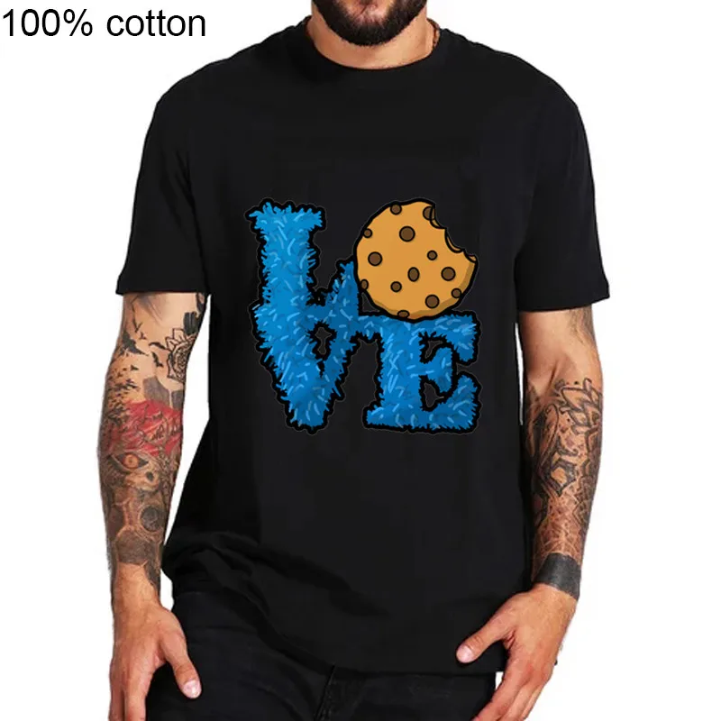 Любовь Коржик 100% хлопок 2020 летние свободные крыглый ворот мужская футболка