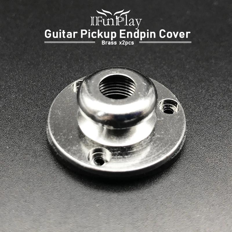 2 шт. латунь пикап Выход концевое Крышка для Акустическая гитара укулеле