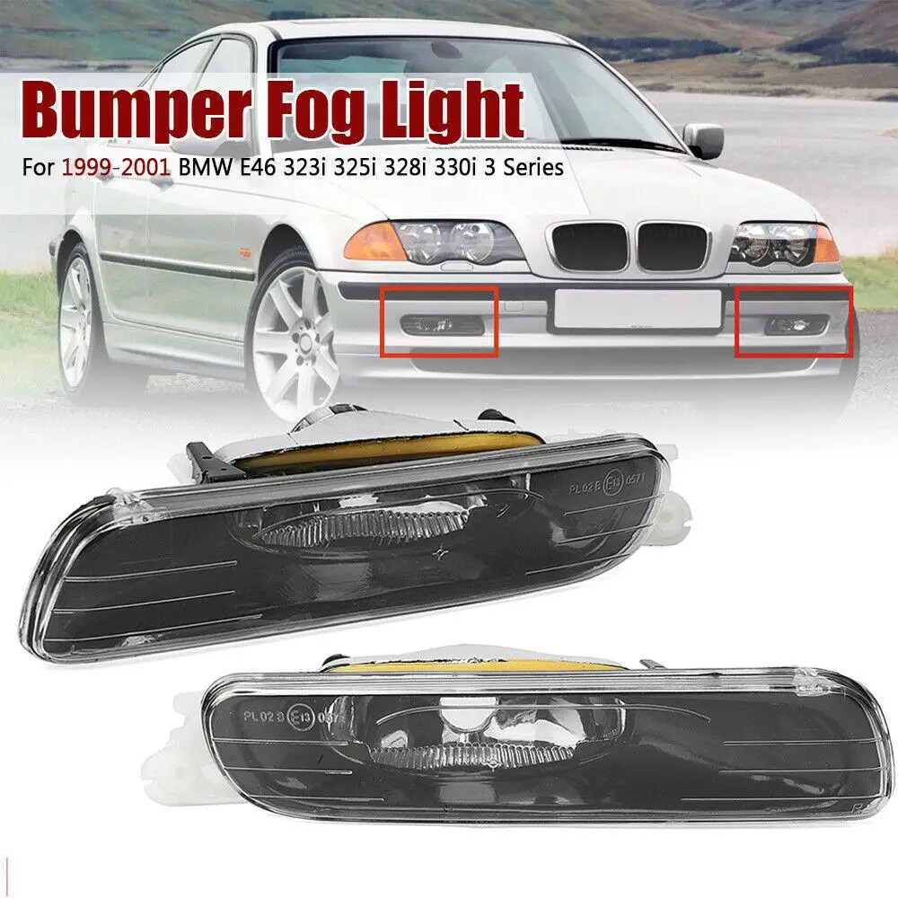 

1 пара, противотуманные фары на передний бампер для BMW 3 серии E46 1998-2001
