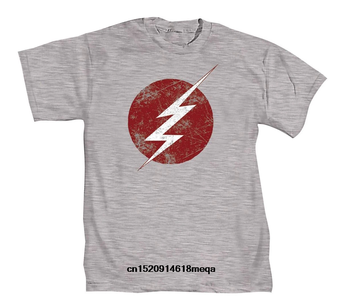 Футболка Flash tv II Symbol Мужская футболка с коротким рукавом серая|Мужские футболки| |