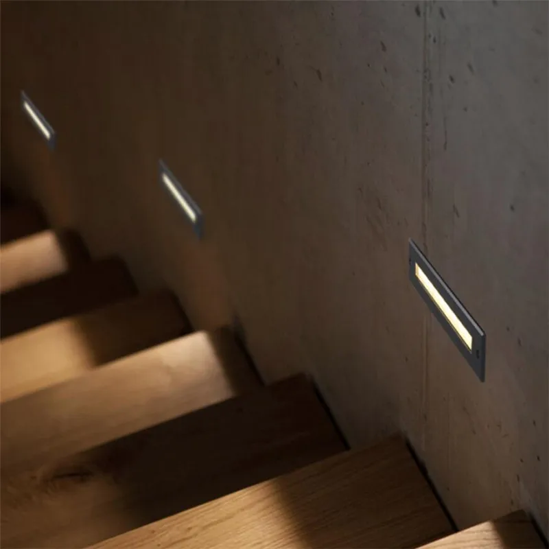 6 шт. 3 Вт 4 светодиодный ступенчатый светильник s стопы встроенный уголовая