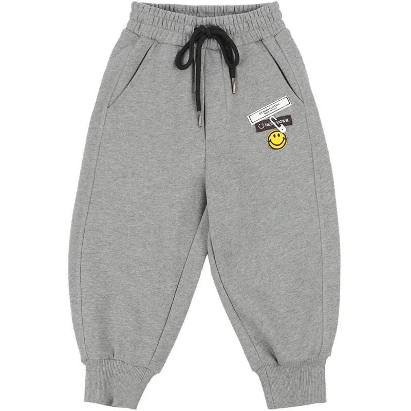 

Children's clothing, boys' casual pants, 2021 spring new children's Korean embroidery trendy pants