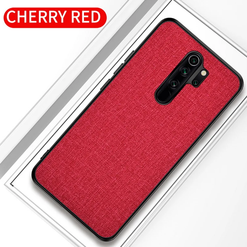 Красный Для Xiaomi 9T 9 CC9 PRO 8 8A 8T текстурированная ткань гибридный мягкий чехол-накладка для Xiaomi Redmi K20 Pro 7A Note 10 8 7 6 5 Pro - Цвет: Красный
