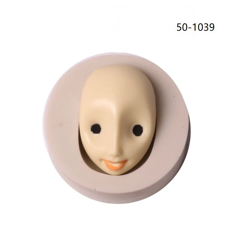 50-1039 DIY 3D Baby Face силиконовая форма для шоколада Gumpaste Полимерная глина Смола ручной работы формы для мыла человеческое лицо помадка торт инструмент для украшения - Цвет: 50-1039