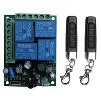 433mhz universal wireless remote control ac110v 220v 4ch relay radio controller receiver module rf switch for gate garage opener