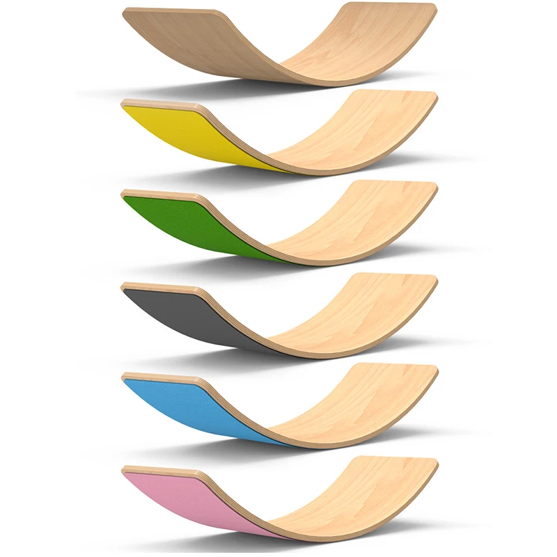 

Wooden Balance Board Children Curved Seesaw Yoga Fitness Equipment Baby Indoor Toys Kids Outdoor Sports