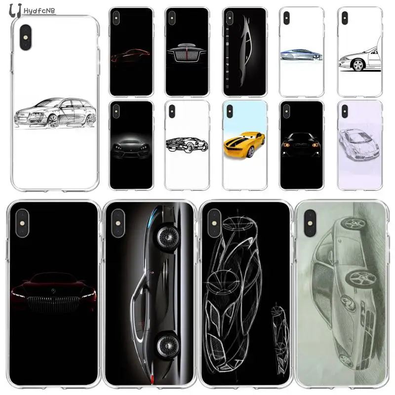 LJHYDFCNB Автомобильный дизайн мягкий чехол для телефона из ТПУ iPhone 11 pro XS MAX 8 7 6 6S Plus X 5