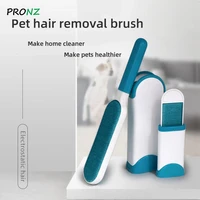 pet dog cat hair brush protable manual lint remover brush two side hair removal dust removal sofa clothes cleaning flannel brush