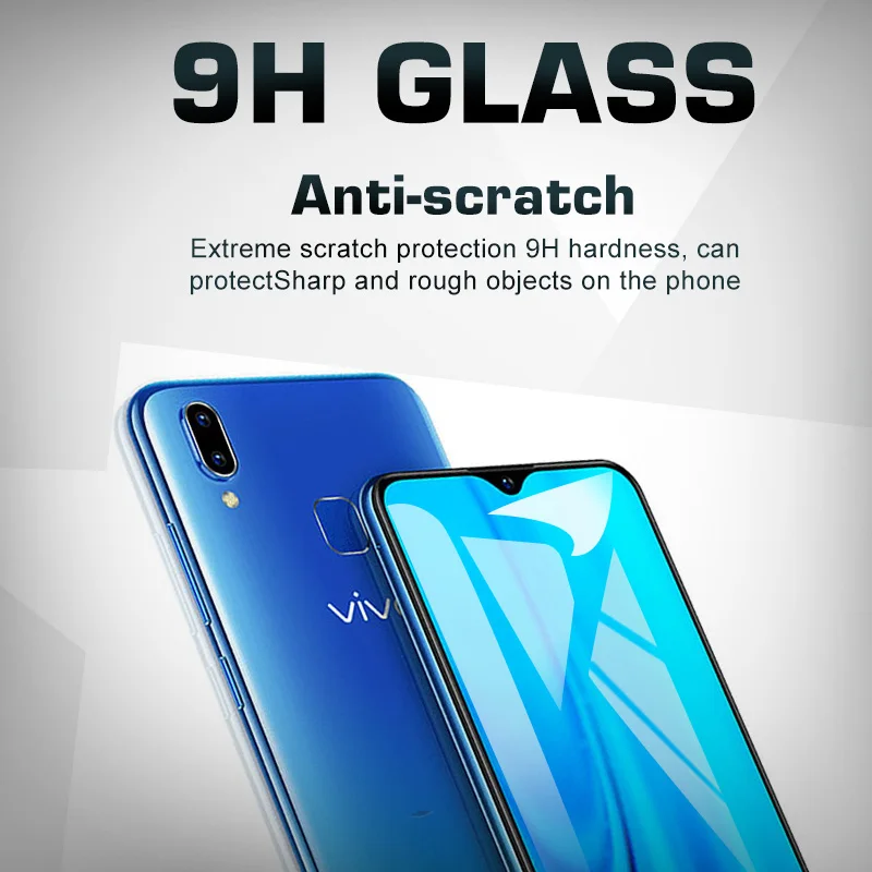 2 шт. 9H полное покрытие закаленное стекло для Vivo Y91 Y93 Y95 Y97 Y81 Защитная пленка Y 91 93 95