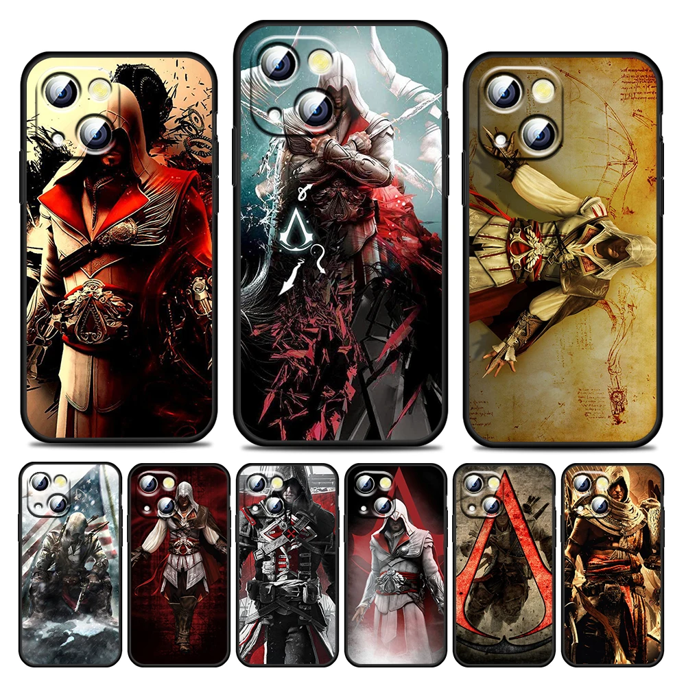 

Assassins Creed game For Apple iPhone 13 12 11 Pro Max Mini XS Max X XR 6 7 8 Plus 5S SE2020 Soft Black Phone Case