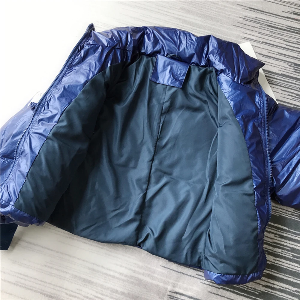 Зимняя женская куртка однотонная парка с воротником-стойкой пальто теплое