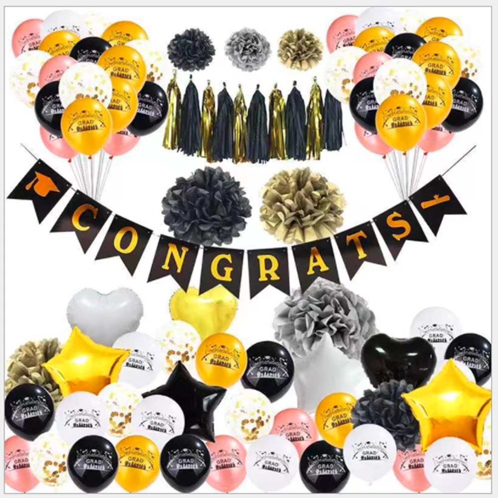 

1 Набор несколько стильные воздушные шары Сердце Звезда Золотой воздушный шар "Конфетти" Выпускной вечерние украшения взрослые воздушные ш...