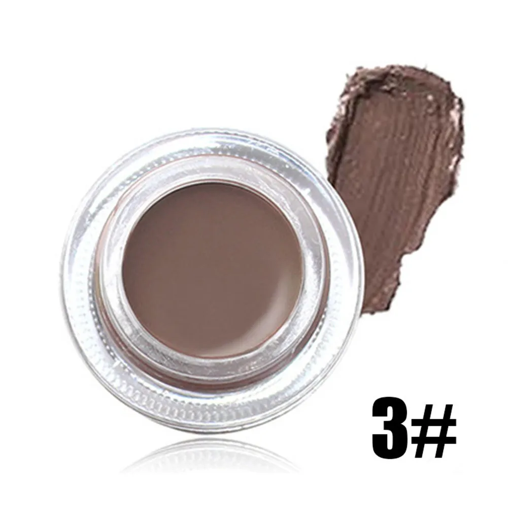 Pомада для бровей с кисточкой - долговременный гель для окрашивания бровей, усилитель и формирователь бровей, который наполняет их форму KG66.