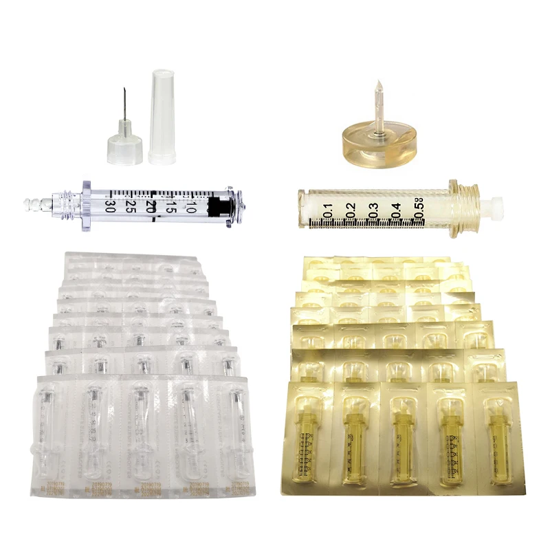 

0.3&0.5ml Ampoule Head Syringe Needle Hyaluronic Pen Accessory For High Pressure Wrinkle Removal Water Syringe