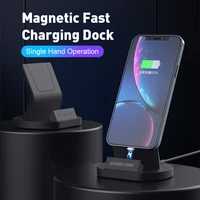2021 magnetic phone charger for iphone 12 huawei dock station charger for samsung xiaomi oneplus type c stand holder charger