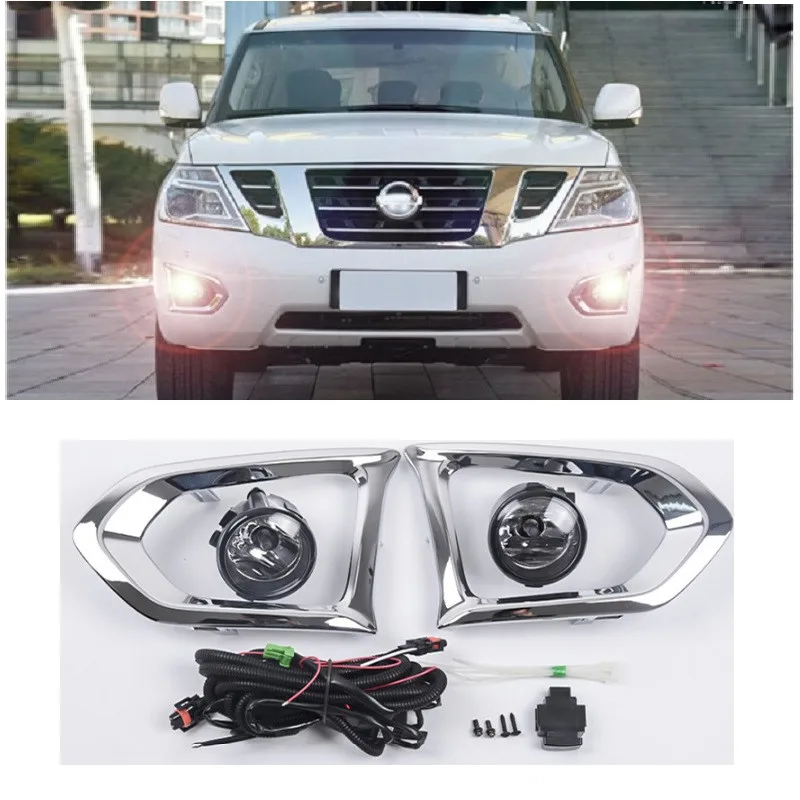 Наружные передние противотуманные фары в сборе лампы с крышкой для nissan патруль Y62