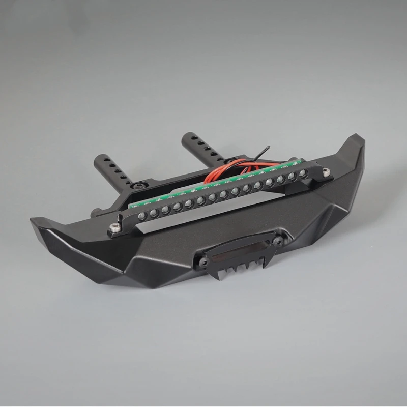 

Metal Front Rear Bumper with LED Light for 1/10 RC Crawler Axial SCX10 90046 90047 Traxxas TRX4 RGT 86100