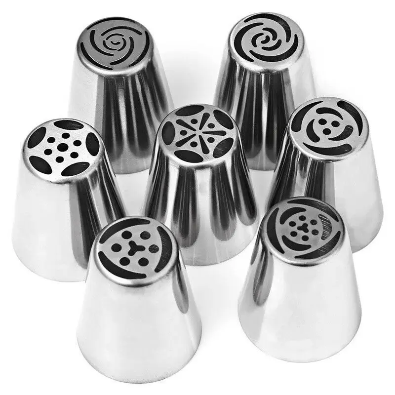 

14pcs/Set Stainless Steel Cake Nozzles Russian Pastry Tip Icing Piping Nozzle Decor Tools Fondant Sugar Craft