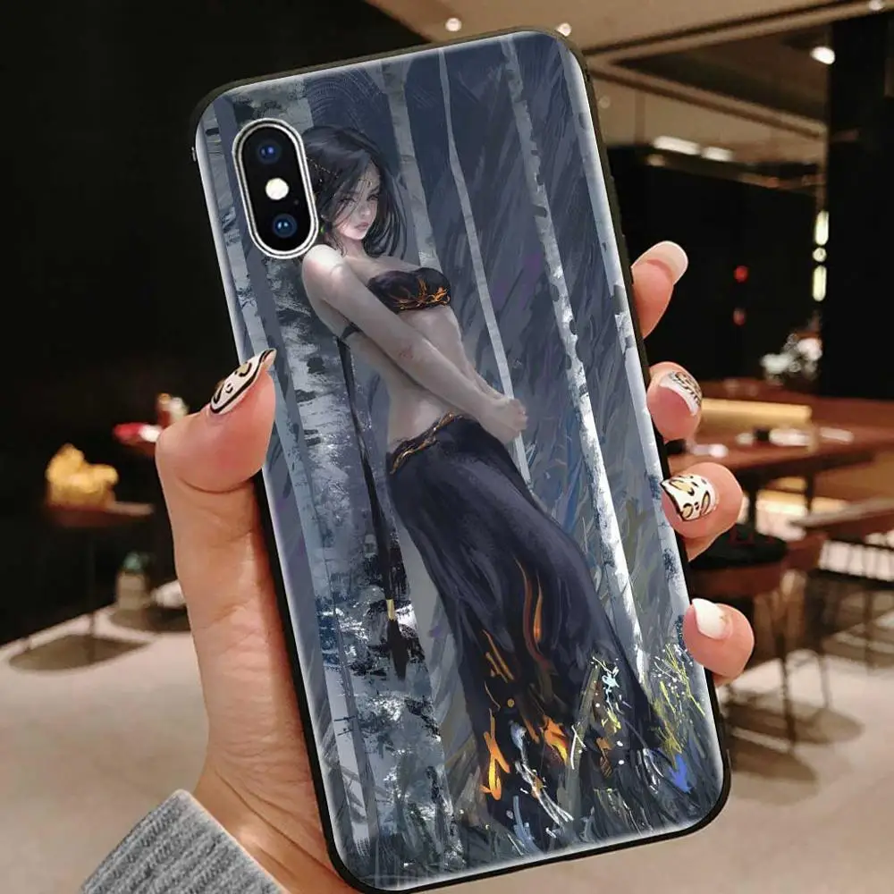 Принцесса обои силиконовый чехол для iphone x xr xs max 8plus 7plus 7 8 плюс 6s 6 5s 5 se