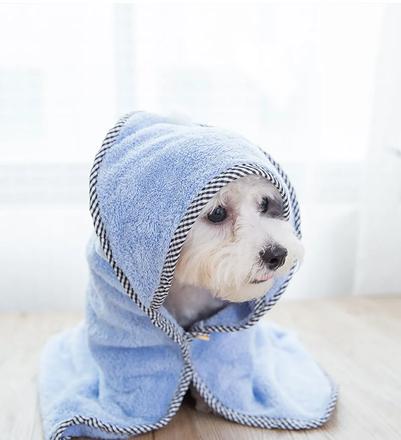 Сильное впитывающее полотенце для собак банное кошек маленькая плюшевая собака