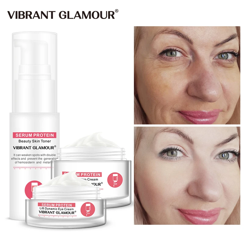 Яркая Гламурная сыворотка восстанавливающий белок крем для лица Тоник глаз