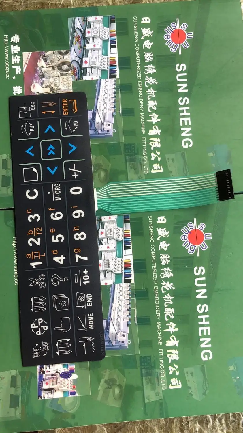 

Computer embroidery machine accessories High-speed machine button film D56 Three letter key film KBC5601 button film 27.2cm*8cm