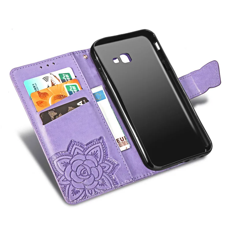 Кожаный чехол с бабочкой бумажник (полиуретан) С Откидывающейся Крышкой и