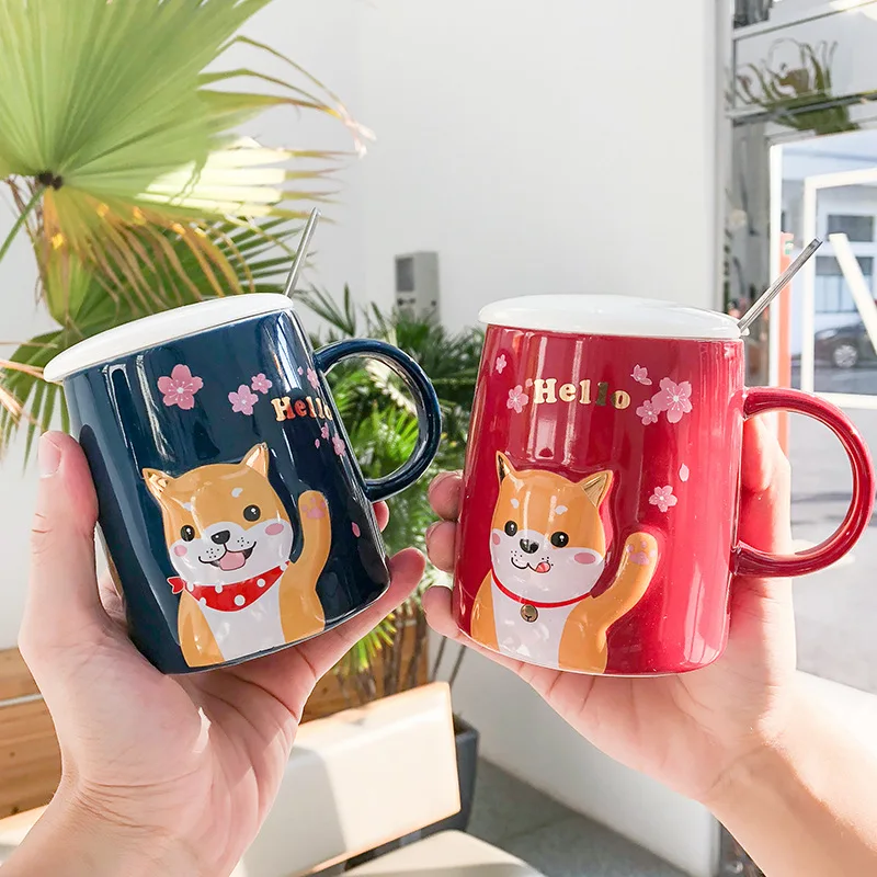 Керамическая кружка с рисунком Сиба ину 400 мл|Кружки| |