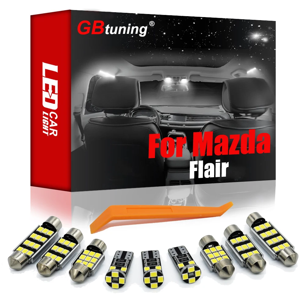 

GBtuning без ошибок 10 шт для Mazda Flair 2017 2018 2019 2020 водить автомобиль интерьера лампы подсветки перчаточного ящика лампа багажника Аксессуары для ст...