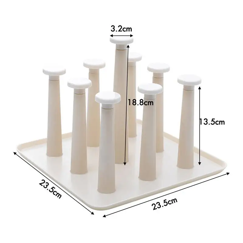 

1 Set Creative Home Kitchen Cup Drying Rack Stand Cleaning Dryer Storage Box Home Storage Accessories