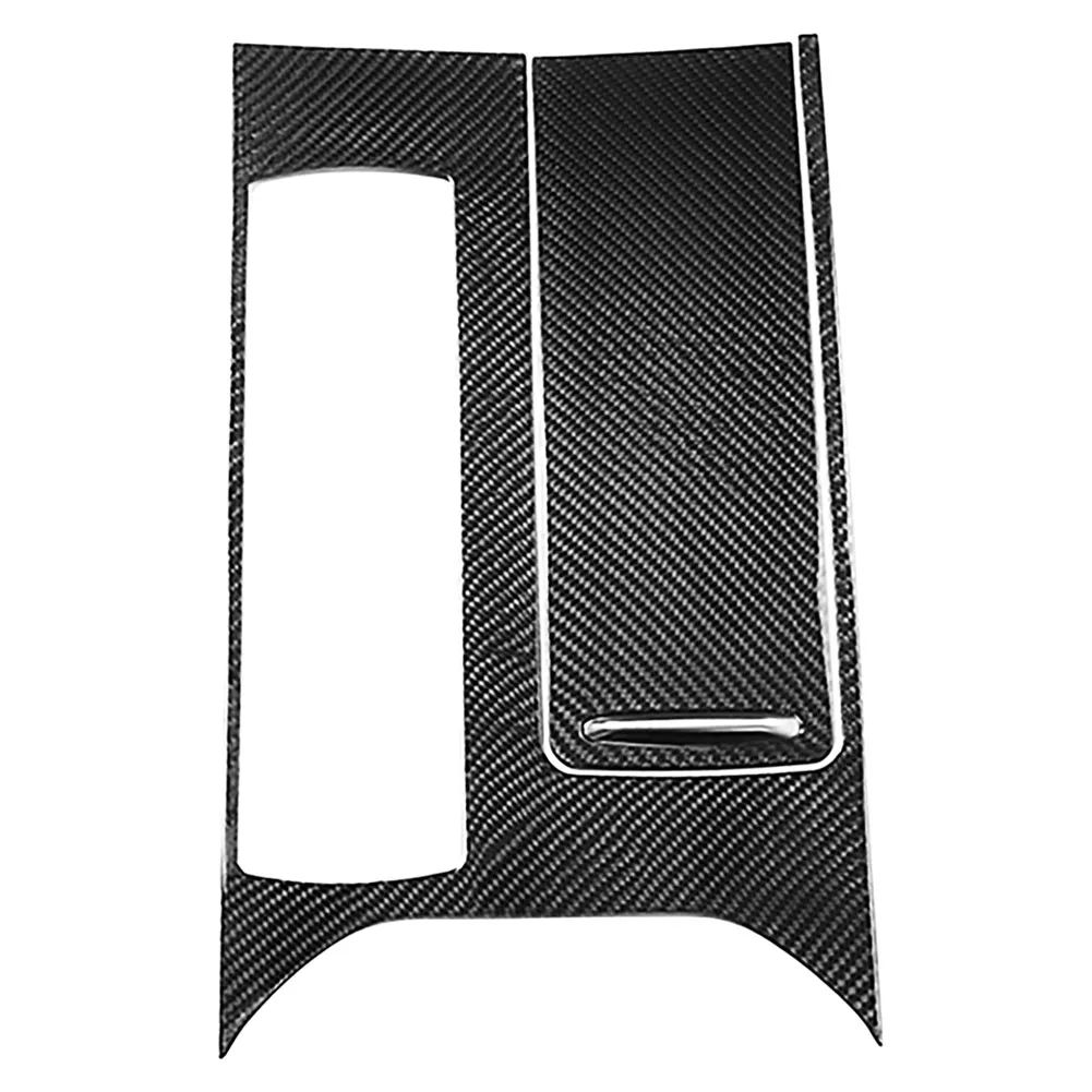 

1Pc Car Gear Shift Panel Knob Cover Carbon Fiber Decal Car Auto Shift Box Panel Cover for Land Rover Range Rover Sport 2014-2017